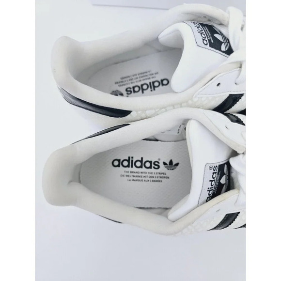 Adidas Superstar Snakeskin White Black Lace Up Leather Mens Sneakers Shoes 9.5 - Picture 8 of 11